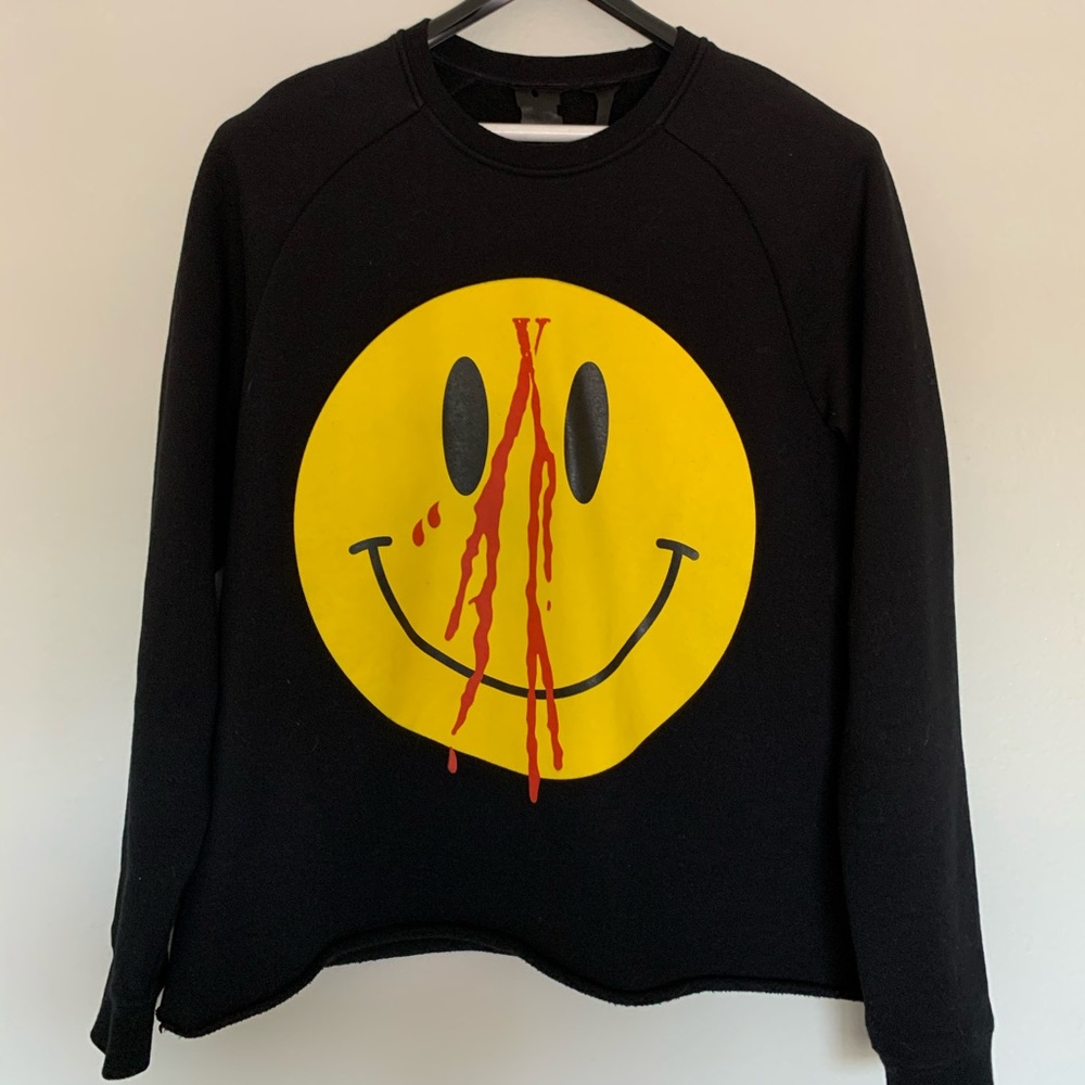 Vlone Die Lit Smiley Crewneck